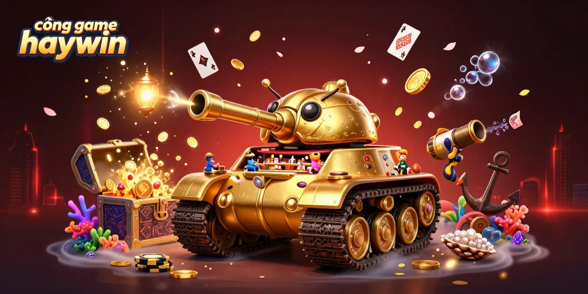 Engage with cổng game haywin featuring a vibrant 3D carnival with festive games and gold coins.