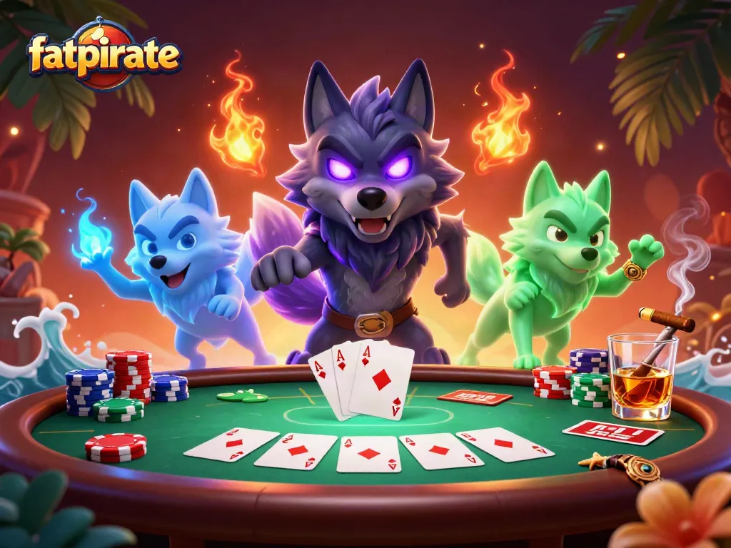 Experience immersive gameplay at fatpirate casino with thrilling poker action amidst vibrant visuals.