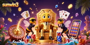 Experience thrilling adventures with sunwin3's vibrant casino characters and gaming elements.